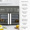 image:imageMartha Stewart French Door Air Fryer Toaster Oven Combo 34QT Countertop Convection 12in1 Bake Broil Roast Fits 12 PizzaDehydrate5 Accessories Air Fry Basket Stainless Steel Linen CreamCaviar Gray